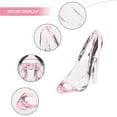 thumbnail image 3 of TOXMENT Crystal High Heel Shoes Acrylic Princess Slipper Ornaments, 3 of 8