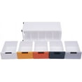 thumbnail image 4 of 5 Tier Plastic Drawers Narrow Dresser Storage Cabinet, Mobile Stackable Clothes Storage Tower, Suitable for Home, Office, Bedroom Storage Cabinet, 11.8 * 15.75 * 33.07in (Morandi), 4 of 18