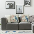 thumbnail image 3 of COMIO  White-Eared Blue Bird Throw Pillow Covers Farmhouse Double Sided with Zipper Decorative Pillows for Couch Cushion Sofa Outdoor 2pc, 3 of 6