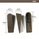 thumbnail image 3 of Injueey 6 unids/set Tope de puerta de goma - Pantalla innovadora duradera Precio asequible Topes de puerta de goma flexibles Decoración del hogar café, 3 of 6