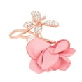 Fabric Rose Brooch Rhinestone Decoration Fashionable Exquisite Women