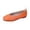 Orange, variant on OOOUM Women V Cut Faux Leather Ballet Flats Slip On Soft Casual Slip On Loafers Lightweight Flexible Daily Walking Shoes Beige US:8