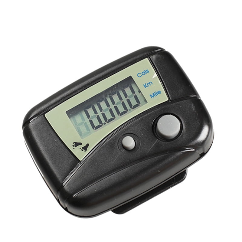 LCD Digital Step Pedometers Walking Calorie Counter Distance Walk Run Belts Clip 