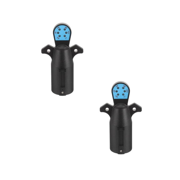 7 Pin Trailer Plug Tester, Way Wiring Tester for RV, Light , Tow Wire Brake Blade 12V Connector-2PCS
