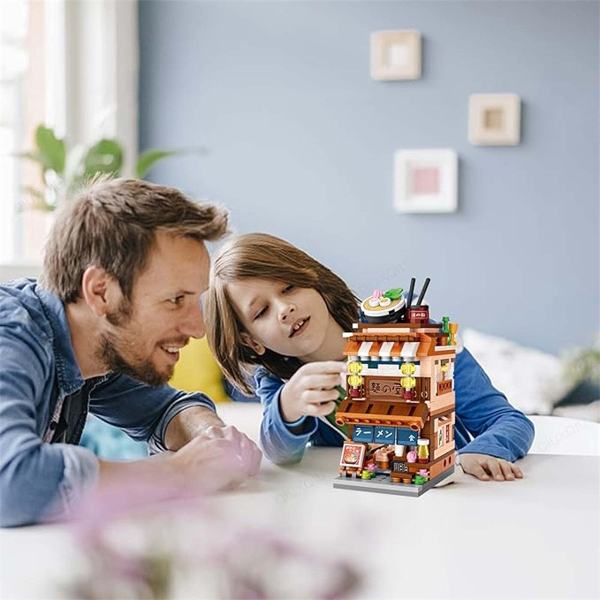 Haibin 412 Pcs Building Brick Sets, Mini City View Building Toy Sets, Japanese Blocks Toy, STEM Gifts for Kids Age 5-16+