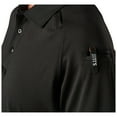 thumbnail image 6 of 5.11 Work Gear Women's Polyester Fabric Performance Short Sleeves Polo Shirt, Black, Medium, Style 61165, 6 of 6