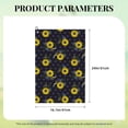 thumbnail image 4 of Easygdp Sunflowers Golf Towel 24x16in for Men and Women with Carabiner Clip for Easy Attachment, 4 of 8