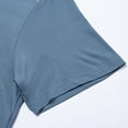 thumbnail image 7 of Men's Athletic Workout T-Shirts Solid Color Casual Breathable Ice-Silk Short Sleeve Top, 7 of 7