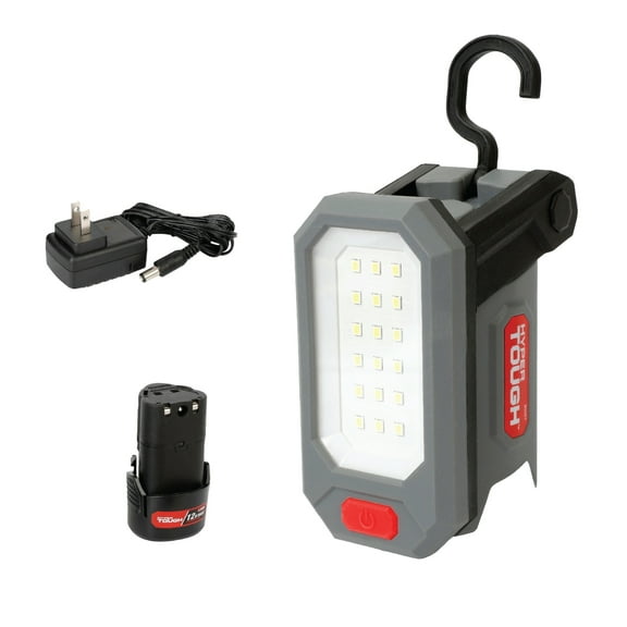 Hyper Tough 12V Max 800-Lumen Cordless LED Work Light with 1.5AH Lithium-Ion Battery and Charger