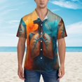 thumbnail image 2 of Haiem Surreal Body Art Printed Hawaiian Shirt for Men - Men’s Casual Beach Summer Shirts - Stretch Fabric with Modern Fit-XX-Large, 2 of 7
