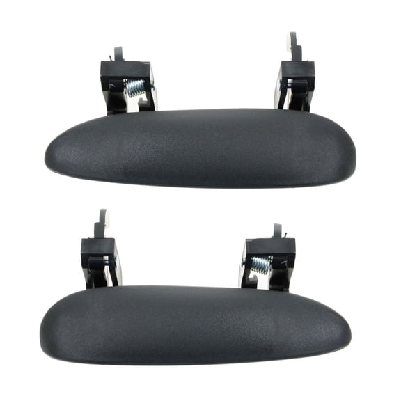 Front Black Outside Door Handle Pair Set of 2 NEW for 95-05 Cavalier Sunfire DHA36159