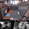 thumbnail image 3 of KFFKFF Rear Seat Extension, Pet Car Seat Cover with Mesh Viewing Panel & Storage Area, 400lbs Capacity, Car Hammock for Pets, 57.4"x30.3", Suitable for Trucks, 3 of 9