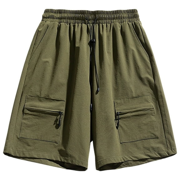 Men's Casual Shorts with Drawstring Pockets for Everyday Comfort and Style Ideal for Spring and Summer Activities