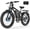 Black - Full Suspension, variant on Electric Bike for Adults, 5000w Peak 45MPH, 52V 25Ah 100 Miles Ebike, 26" Fat Tire Electric Bicycles for All Terrain, Electric Mountain E-Bike UL2849
