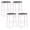 29-inch Height, variant on Upholstered Bar Stools Set of 2, 29-Inch Backless Counter Height Dining Stools with Delicate Wood Carving, Footrest, Solid Rubber Wood Frame, Farmhouse BarStools for Kitchen Island Bar, White