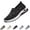 36# Black, variant on Women's Butterfly Embroidered Loafers, Orthopedic Loafer Sneakers for Women, Wide Fit Comfort Breathable Knit Mesh Slip on Walking Shoes,Green,38