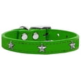 thumbnail image 2 of Mirage Pet Products Leather Star Dog Collar, Emerald Green, S/M, 2 of 3