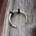 thumbnail image 2 of Golden Basic Steel Pincher Septum Ring, 2 of 2