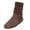 Brown, variant on Women Vintage Flats Slip on Short Boots Lace up Comfortable Round Toe Western Pirate Boot Costume Medieval Renaissance Victorian Boots Viking Tied Halloween Cuff Shoes