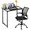 Black, variant on WYDK 32 Inch Home Office Desk and Chair Set,32 Inch Computer Desk with Ergonomic Height Adjustable Office Chair for Home Office,Nature&Black