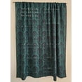 thumbnail image 2 of Poplin Damask Print Polyester Window Curtain 58 Inch Wide Hunter Green, 2 of 3