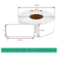 thumbnail image 2 of 10 Roll (500 Labels per roll) Compatible for Dymo 30336 1" X 2 1/8" Labels Premium Adhesive Resolution Multi-Purpose Tapes for LabelWriter 400 450 Duo Twin Turbo Printer White BPA Free!, 2 of 5