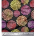 thumbnail image 1 of Soimoi Gray Rayon Fabric Artistic Floral Print Fabric by Yard 56 Inch Wide, 1 of 5