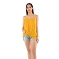 thumbnail image 1 of Blusa amarilla de tirantes AMAD Casual para mujer Talla L, 1 of 5
