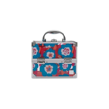 Caboodles Women s Train Case Translucent Blue Floral Print