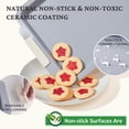 thumbnail image 5 of Nonstick Ceramic Bakeware Set (9 Pieces),Heavy Duty Aluminized Steel Bakeware-Baking Pan Sets with Silicone Handles,Includes Sheet Pans,Loaf Pan,Muffin pan,Cake pans- White, 5 of 8