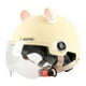 thumbnail image 2 of Casco abierto con visera solar, accesorio de moda, casco de motocicleta, medio casco para Amarillo, 2 of 9