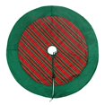 thumbnail image 2 of Vickerman QTX190852 52 in. Red & Green Plaid Trim Tree Skirt, 2 of 3
