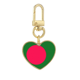 thumbnail image 1 of Bangladesh national flag Asia país Llavero de metal en forma de corazón dorado, 1 of 3