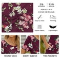 thumbnail image 5 of ANYJOIN Women's Summer Casual T Shirt Dresses Short Sleeve Swing Dress Pockets 3XL, 5 of 7