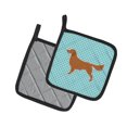 thumbnail image 2 of Carolines Treasures BB3704PTHD Golden Retriever Porte-Pot à Damier Bleu, 2 of 3
