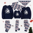 thumbnail image 1 of 2024 Conjunto de pijamas estampados de manga larga y cuello redondo para padres e hijos, nuevo hogar familiar navideño europeo y americano, 1 of 5