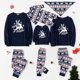 thumbnail image 1 of 2025 Conjunto de pijamas estampados de manga larga y cuello redondo para padres e hijos, nuevo hogar familiar navideño europeo y americano, 1 of 5