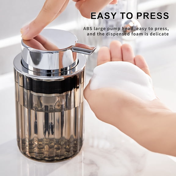 Specollect Plastic Foaming Soap Dispenser,Foam Dispenser with Plastic Soap Pump for Bathroom&Kitchen,Refillable Soap Dispenser,Hand Soap Dispenser