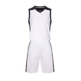 thumbnail image 1 of Odeerbi Niños Niñas Rápido Seco Uniforme de Baloncesto Conjunto V-Cuello Malla Tank Tops Pantalones Cortos Ropa Deportiva Atlética Para 3-15 Años, 1 of 5