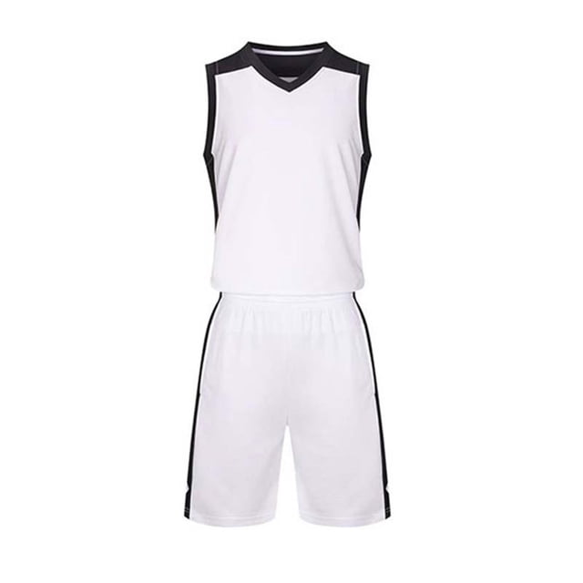 Odeerbi Niños Niñas Rápido Seco Uniforme de Baloncesto Conjunto V-Cuello Malla Tank Tops Pantalones Cortos Ropa Deportiva Atlética Para 3-15 Años