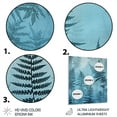 thumbnail image 3 of Designart "Nature s Magic in Blue Fern Fonds II" Ferns Metal Wall Art Prints, 3 of 5