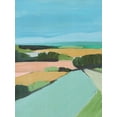 thumbnail image 2 of Warren, Annie 25x32 Black Ornate Wood Framed with Double Matting Museum Art Print Titled - Bright Colored Countryside II, 2 of 4
