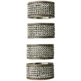 thumbnail image 3 of Leeber 72847 Silver Napkin Rings with Crystals - Set of 4, 3 of 5