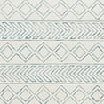 thumbnail image 3 of SAFAVIEH Glamour Alan Geometric Wool Area Rug, Ivory/Blue, 9' x 12', 3 of 4