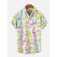 thumbnail image 3 of Camisa hawaiana para hombre, con estampado 3D, divertida caricatura de animales, camisetas de manga corta, ropa informal de verano para hombre, camisas de moda callejera para niños, 3 of 5