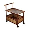 thumbnail image 1 of GROWTH TANK 2 Tier Rolling Cart Small Side Table Multipurpose Sturdy Organizer End Table for 50x40x70cm, 1 of 9