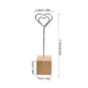 thumbnail image 5 of Soporte para Tarjetas Kearding Clip de Metal y Base de Madera Corazón, 5 of 6