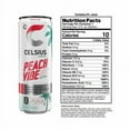 thumbnail image 3 of Pack of 2 - CELSIUS Sparkling Peach Vibe Energy Drink Can 12 fl oz, 3 of 5