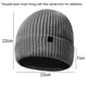 thumbnail image 2 of Gorros y gorros para hombre - Gorro de invierno de punto Negro, 2 of 5