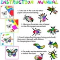 thumbnail image 4 of 20PCS Butterfly Stained Glass Paper Suncatcher Dragonfly Snail Bee DIY Suncatcher Kit with 32PCS Tissue Paper, 4 of 8